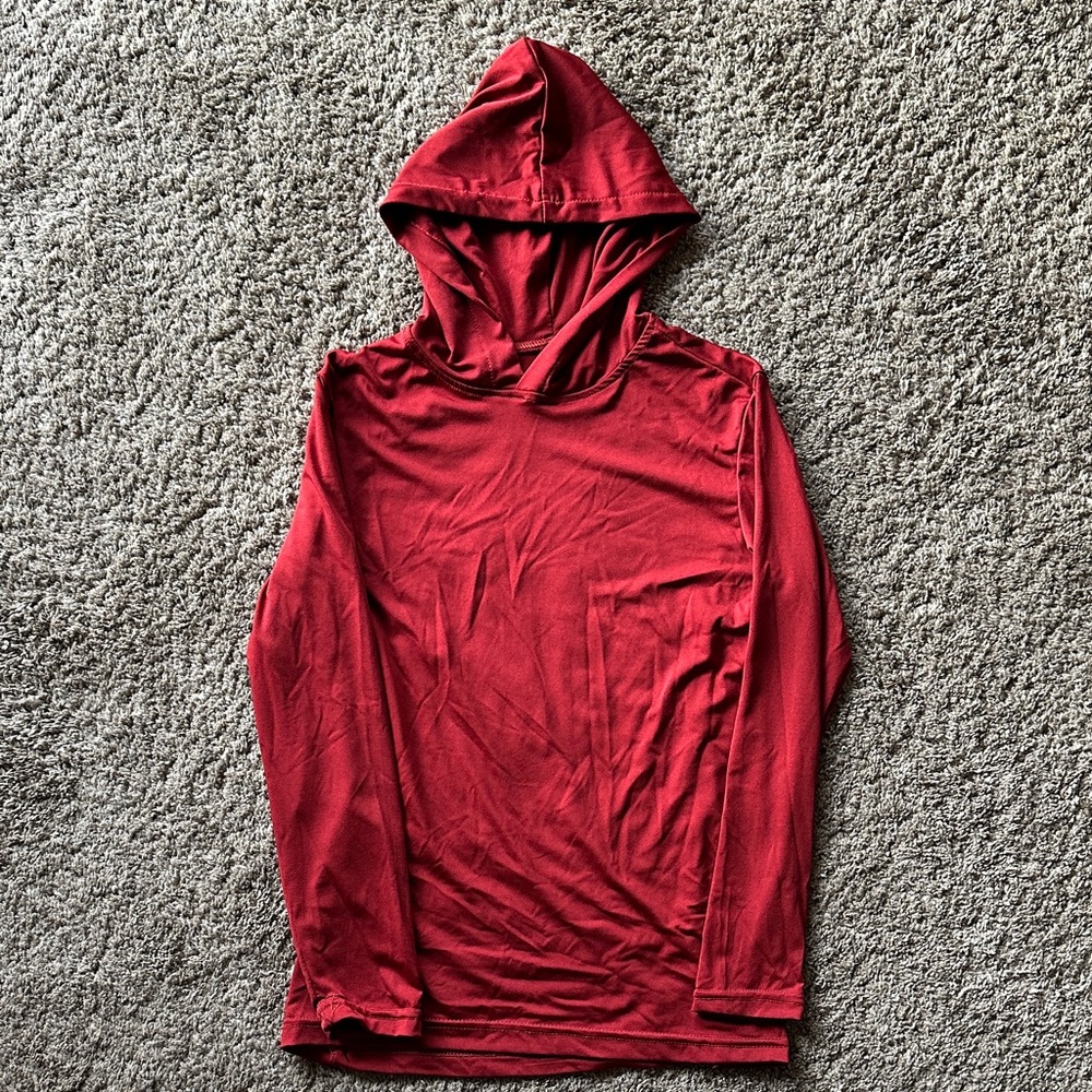 Essentials Red Hooded Sweatshirt